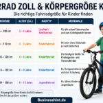 fahrrad zoll körpergröße kinder